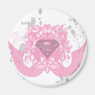Supergirl roze ontwerp magneet