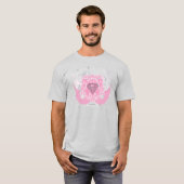 Supergirl roze ontwerp t-shirt (Voorkant volledig)