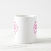 Supergirl roze strepjes koffiemok (Center)