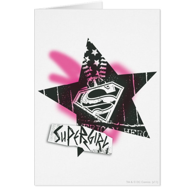 Supergirl roze verfster (Voorkant)