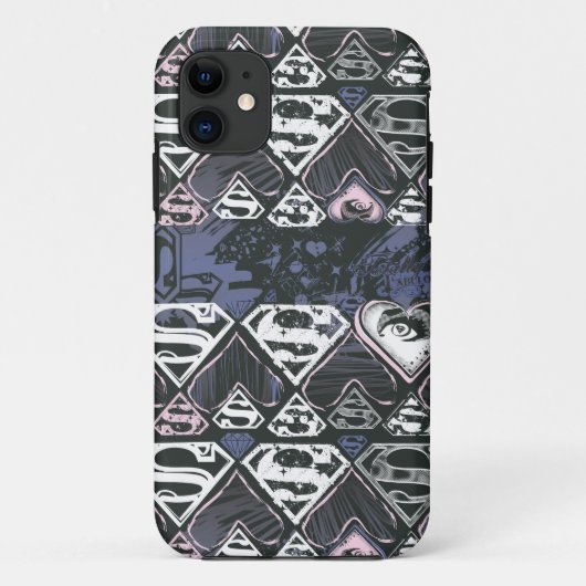 Supergirl S-patroon herhalen Case-Mate iPhone Case (Achterkant)