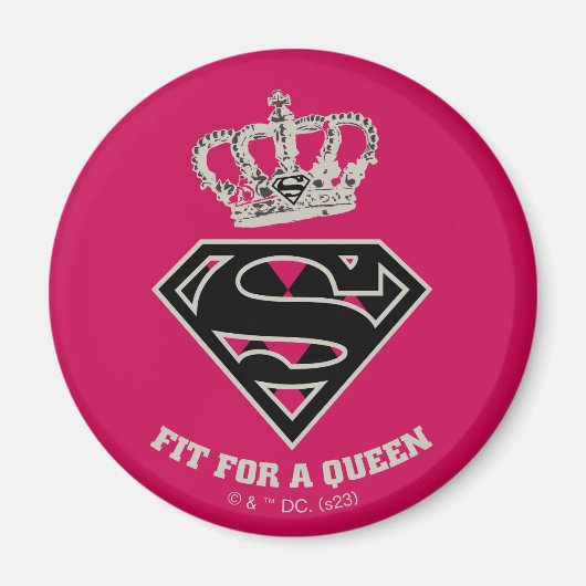 Supergirl S-Shield "Fit for a Queen" Magneet (Voorkant)