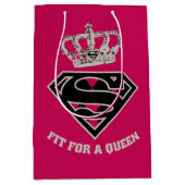 Supergirl S-Shield "Fit for a Queen" Medium Cadeauzakje (Voorkant)