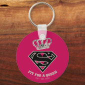 Supergirl S-Shield "Fit for a Queen" Sleutelhanger (Voorkant)