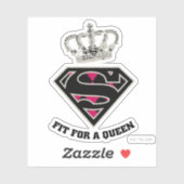 Supergirl S-Shield "Fit for a Queen" Sticker (Vel)