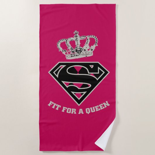 Supergirl S-Shield "Fit for a Queen" Strandlaken (Voorkant)