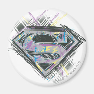 Supergirl Scribbles Logo Magneet