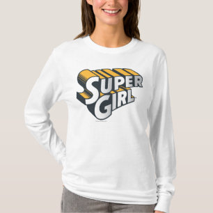 Supergirl Silver en Oranje Logo T-shirt