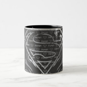 Supergirl Silver Logo Tweekleurige Koffiemok