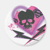 Supergirl Skulls en Lightning Magneet (Voorkant)