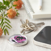 Supergirl Skulls en Lightning Sleutelhanger (Zijkant)