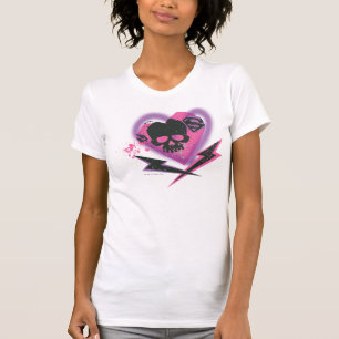 Supergirl Skulls en Lightning T-shirt