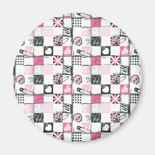 Supergirl Skulls en Pins Pattern Magneet