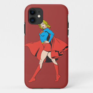 Supergirl slaat een pos aan iPhone 11 hoesje