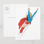 Supergirl Soars High Briefkaart (Voorkant / Achterkant)
