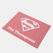 Supergirl Solid S-Shield Deurmat (Schuin)