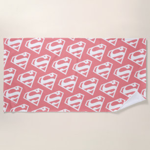 Supergirl Solid S-Shield Strandlaken