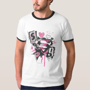 Supergirl Spills en Scribbles Collage T-shirt