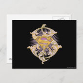 Supergirl Starbust Logo Briefkaart (Voorkant / Achterkant)