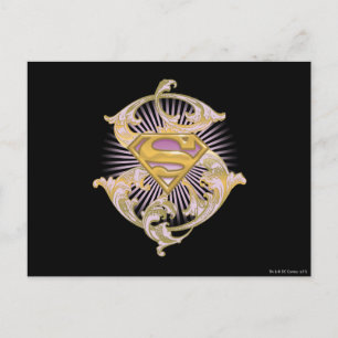 Supergirl Starbust Logo Briefkaart