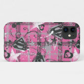 Supergirl Stars en Skulls Pattern Case-Mate iPhone Case (Achterkant (horizontaal))