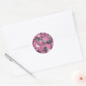 Supergirl Stars en Skulls Pattern Ronde Sticker (Envelop)