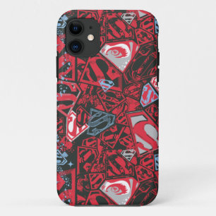 Supergirl Stary Red Pattern iPhone 11 Hoesje
