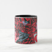 Supergirl Stary Red Pattern Mok (Midden)