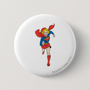 Supergirl stelt 8 ronde button 5,7 cm