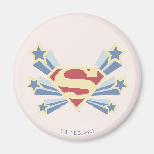 Supergirl Sterren S-Shield Magneet (Voorkant)