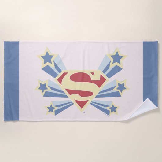 Supergirl Sterren S-Shield Strandlaken (Voorkant)