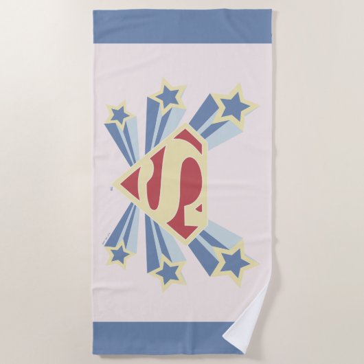 Supergirl Sterren S-Shield Strandlaken (Voorkant)