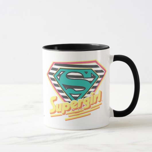 Supergirl Striped Logo Mok (Rechts)