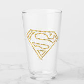 Supergirl Studded S-Shield Glas (Voorkant)