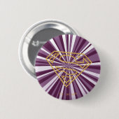Supergirl Studded S-Shield Ronde Button 5,7 Cm (Voorkant /achterkant)