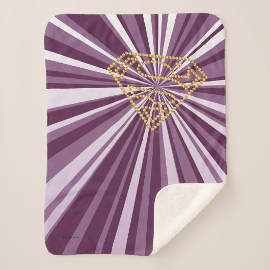 Supergirl Studded S-Shield Sherpa Deken (Voorkant)