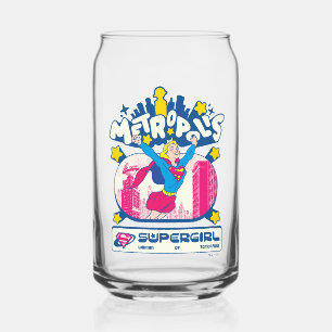 Supergirl Super Pop Vrouw van Morgen Blikvorm Glas