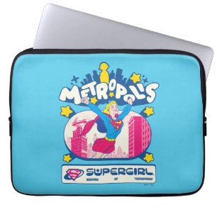 Supergirl Super Pop Vrouw van Morgen Laptop Sleeve