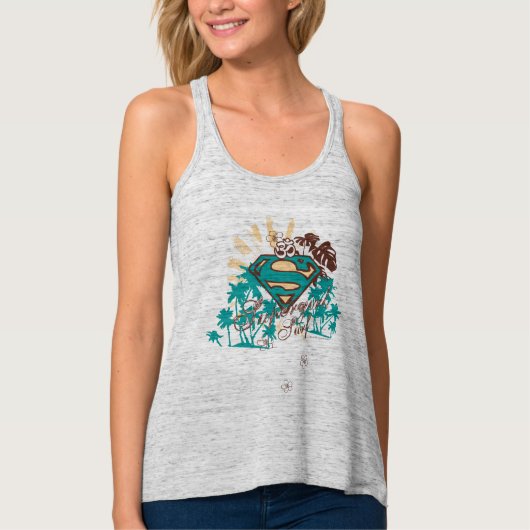 Supergirl Surf Tanktop (Voorkant)