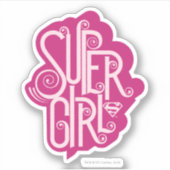 Supergirl Swirl 1 Sticker (Voorkant)