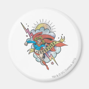 Supergirl Tattoo Magneet