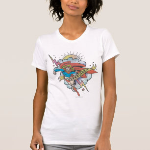 Supergirl Tattoo voor het geven van licht T-shirt