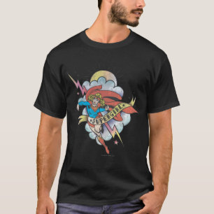 Supergirl Tattoo voor het geven van licht T-shirt