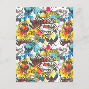 Supergirl The Lux Pattern Briefkaart