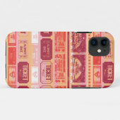 Supergirl Ticket Pattern Sinaasappel Case-Mate iPhone Case (Achterkant (horizontaal))