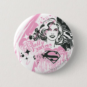 Supergirl totaal fantastisch ronde button 5,7 cm