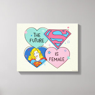 Supergirl uit deze wereldgrafische weergave canvas afdruk