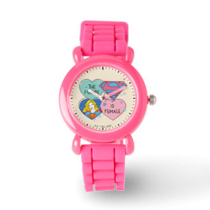 Supergirl uit deze wereldgrafische weergave horloge