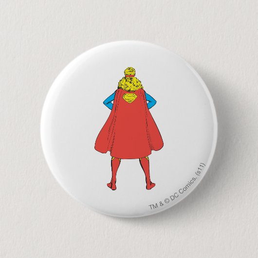 Supergirl Uitzicht Ronde Button 5,7 Cm (Voorkant)