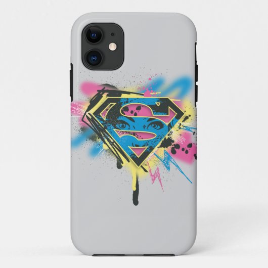 Supergirl, verf en morsen Case-Mate iPhone case (Achterkant)